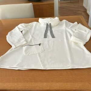 COWL NECKED SWEATSHIRT W/ GREAT DETAIL